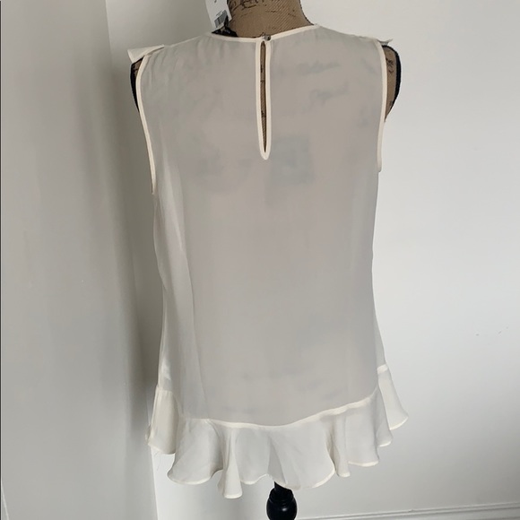 Banana republic slightly sheer ruffle top NWT - Picture 4 of 7